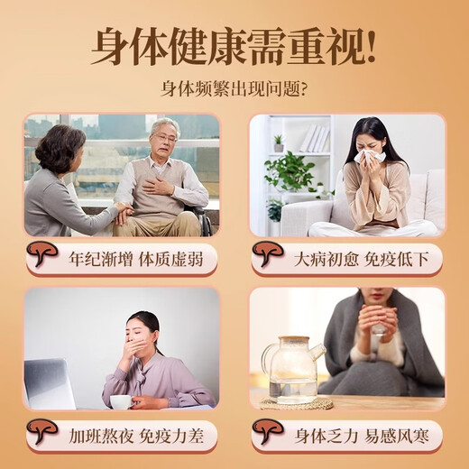 
Beijing Tongrentang Breaking Wall Ganoderma lucidum spore powder enhances immunity and supports the head to strengthen the head to strengthen the Taoist Baishan Robe Powder to give gifts and nutrition. Chizhi Huoshan Breaking Wall Ganoderma lucidum spore powder 1 box. Organic Breaking Wall Ganoderma lucidum spore powder oil is not wild