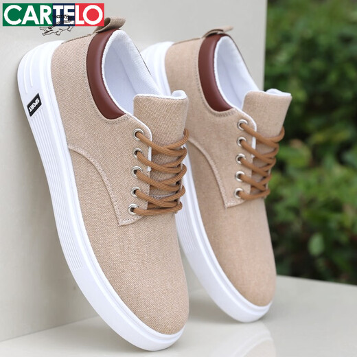 Cartelo Alte Peking-Stoffschuhe Herrenschuhe Sommer Vielseitige Brettschuhe Herren Sportlosen Schuhe Weiche Sohle atmungsaktiv