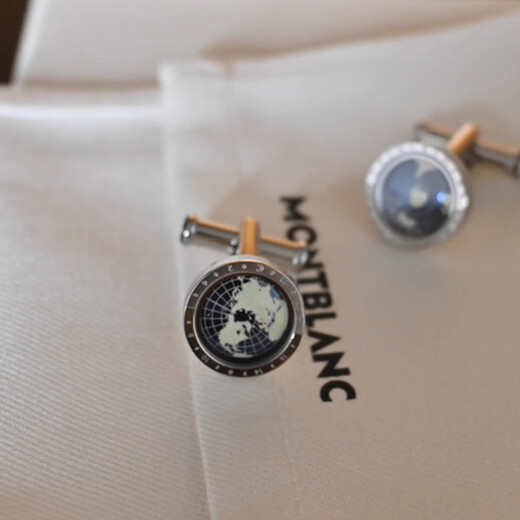 Montblanc Montblanc Montblanc High-End-Herrenmanschettenknöpfe mit leuchtenden Manschettenknöpfen französische Hülsestollen 116655