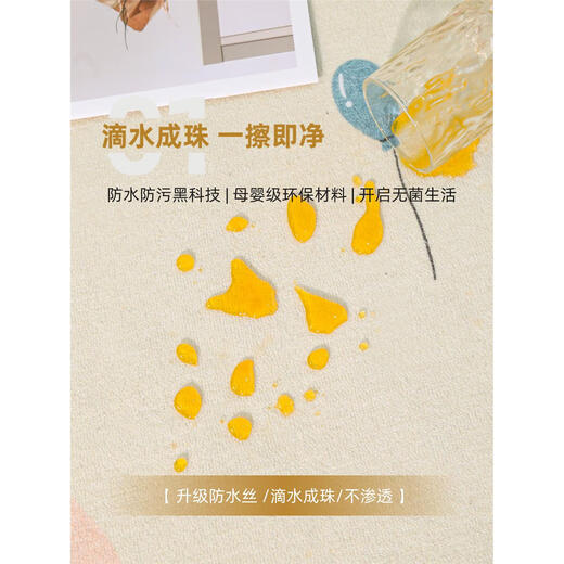 Carpet Living Room Children's Room Cartoon Crawling Mat No Careful Floor Mat Bedside Blanket Thickened Reading Area Anti-Slip Mat Animal Party-12673 200*300cm Anti-Slip and Wear resistant