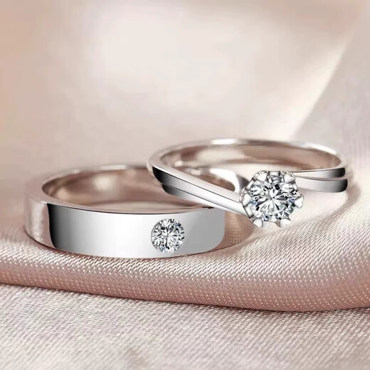 Genuine PT950 platinum men's ring, fashionable 18K gold men's moissanite diamond ring, couple's ring, Chinese Valentine's Day holiday gift, opening adjustable (light luxury model)