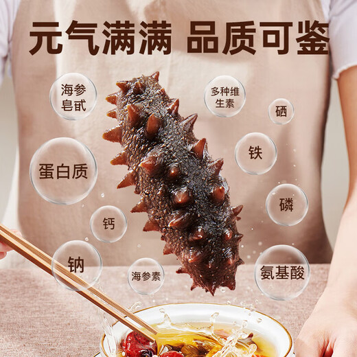 Bangchui Island Dalian Frozen Sea Cucumber 1 Jin Jin is equal to 0.5 kg 10-12 pieces Solids 85% No-soak Sea Cucumbers Not Ready to Eat Bagged