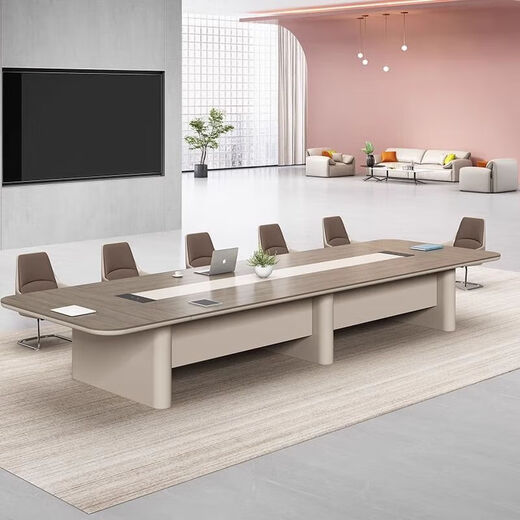 Large painted conference table, light luxury long table reception desk, simple modern negotiation table, simple conference room table and chairs 2.4m*1.2m conference table