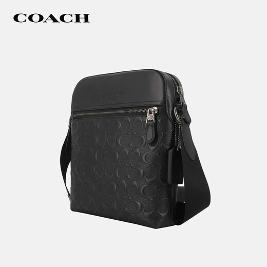 COACH brand direct supply New Year's gift men's HOUSTON small shoulder handbag black 4009