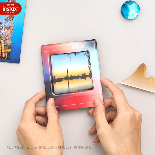 INSTAX Fuji One-time Imaging Square Refrigerator Magnet Sunset