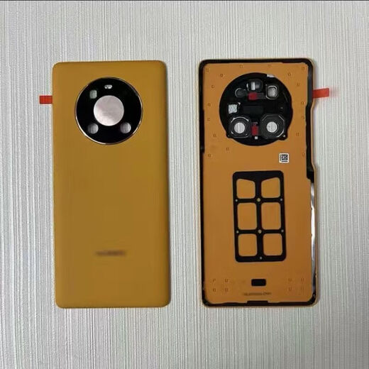 适用于华为mate40后盖原装玻璃mate40pro素皮后壳后屏电池盖 Mate40Pro【釉白】后盖带镜片
