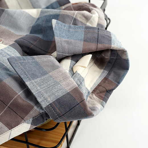 Children's clothing boys' long-sleeved shirts children's plaid shirt spring new style medium and large children's Korean style spring and autumn tops trendy light blue plaid 160 cm