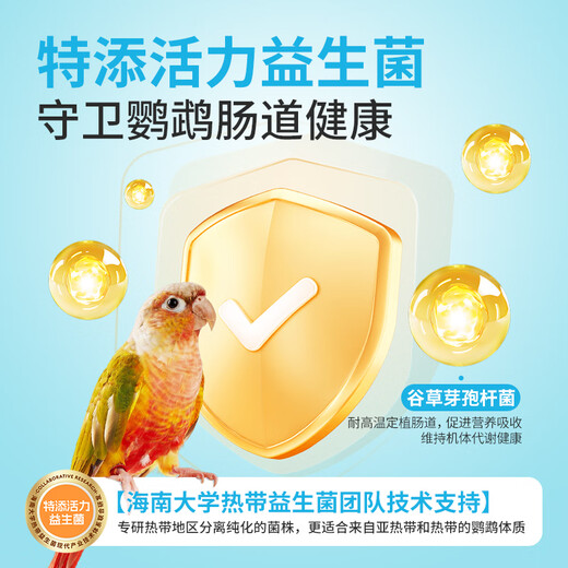 Buka Star full price small sun special parrot bird food probiotics monk bird feed canary seeds yellow millet snacks full price small sun parrot food - 500g