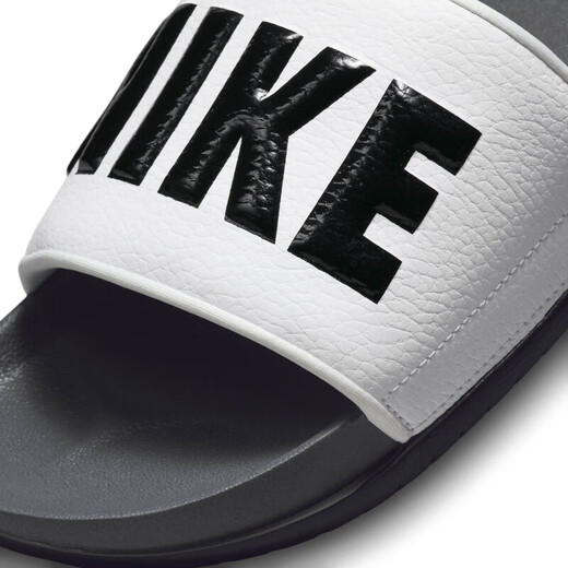 耐克（NIKE）男子缓震拖鞋夏季新款休闲支撑抓地 OFFCOURT BQ4639 001暗灰 38.5