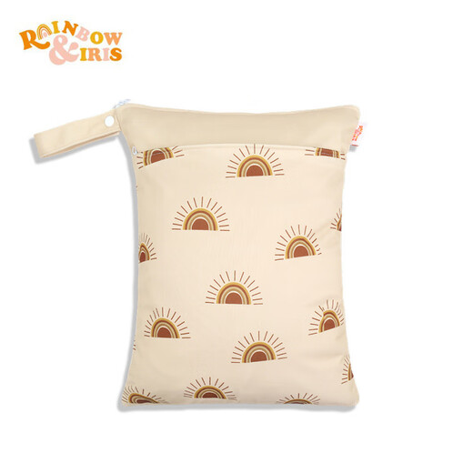 Alice Nordic Print Storage Hanging Bag Baby Diaper Bag Wetbag Dry and Wet Separation Double Layer Waterproof Bag GF22 30*40CM