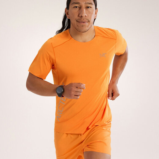 始祖鸟（ARC'TERYX）/Arcteryx男士Norvan Downword Logo吸湿短袖T恤X9720/7735AOMI 黑色Black X9720 XS