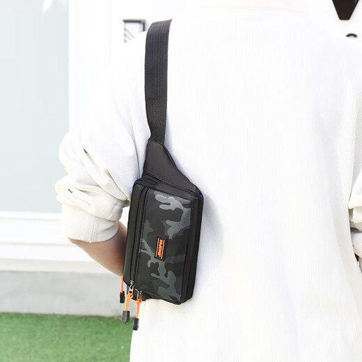 Sports waist bag men and women's communication outdoor sports fitness running bag construction site work mobile phone bag cashier coin wallet black