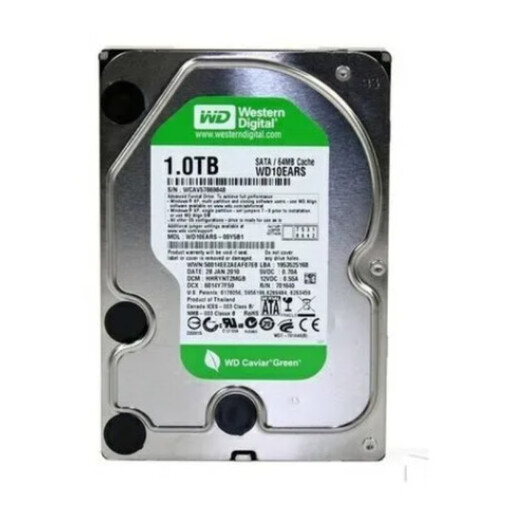 西部数据（WD）原装1T台式机硬盘1TB监控录像机1000G串口SATA3蓝盘绿盘