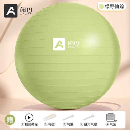 Upani Yoga Ball Pregnant Women Balance Training Explosion-proof Frosted Fitness Ball Shaping Midwifery Children's Sensory Training Pilates Ball Lime Green - Upgraded Explosion-proof 65cm (Applicable to heights 160-165cm)