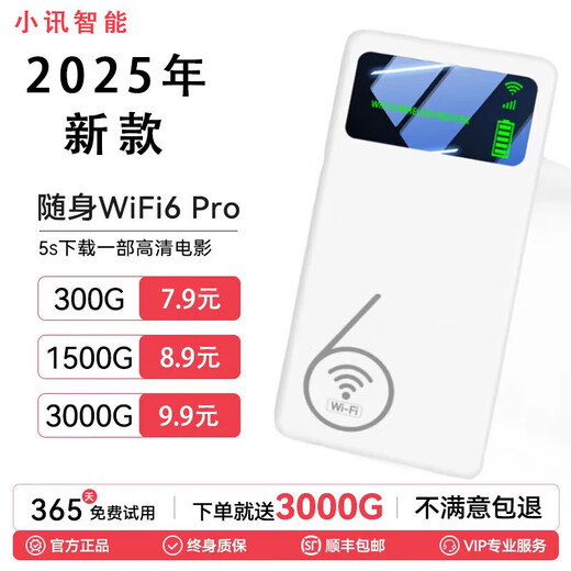 Xiaoyi, dedicated to Xinjiang, Tibet and Yunnan, portable wifi 5g unlimited traffic 2025 charging two-in-one Internet card broadband portable wifl car wif-i router high-speed WiFi6 emperor version fifteen cores fifteen antennas lifetime warranty for five years 10G/month*1 month