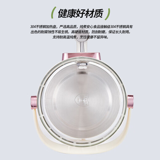 Healthy tea pot, stew, all-in-one teapot, kettle, household flowered teapot, large capacity constant temperature kettle, hot water kettle, split type without filter, 3L flowered tea health pot