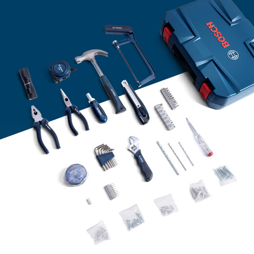 BOSCH Haushalts-Multifunktions-Hardware-Werkzeuge (108 Teile), manueller Werkzeugkasten, Heimwerker-Reparatur, Tische und Stühle, Demontage und Montage, Computer-Demontage