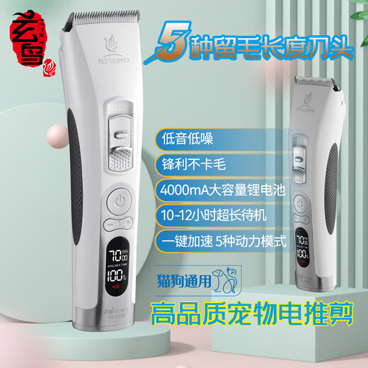 Xuanniao pet shaver dog electric clipper professional hair-retaining pet shop special pet electric clipper Teddy P100 complete set