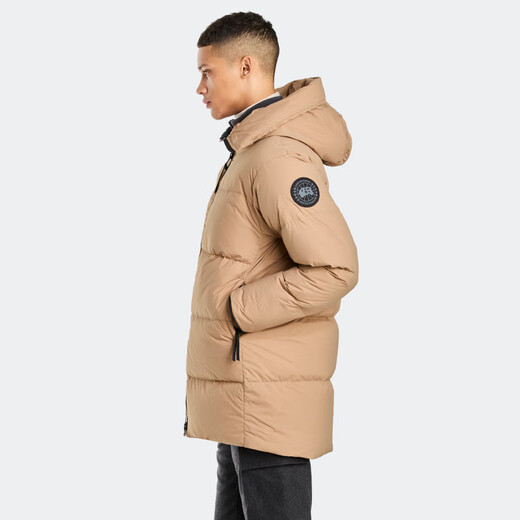 加拿大鹅（Canada Goose）Lawrence 男士黑标羽绒服派克大衣大鹅羽绒服 2801MB 1483 沙漠色 L
