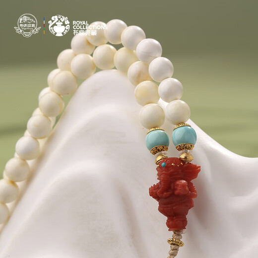 Potala Palace Beeswax 108 Beads String Southern Red and Turquoise Decoration Accessories Multi-circle Bracelet Bracelet Necklace Tibetan Style for Men and Women Beeswax Southern Red and Turquoise Beads String