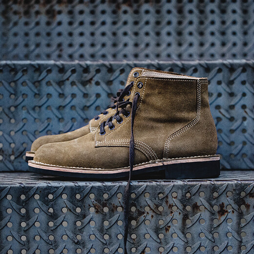 马登工装男鞋M43大逃亡马丁靴英伦风中帮沙漠靴ins潮流反绒皮鞋子秋 棕色 44 (270mm)