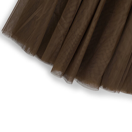 Fragment (dribs&drabs) suit for women winter new v-neck simple tassel stacked vest half high collar splicing elegant long skirt dark coffee L