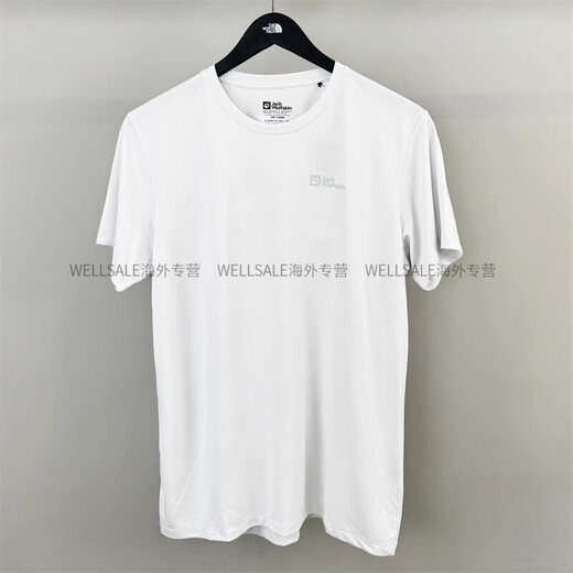 狼爪（Jack Wolfskin）25春夏新款短袖男士户外运动休闲速干T恤5819153 1289 海蓝色 4XL 190/116A