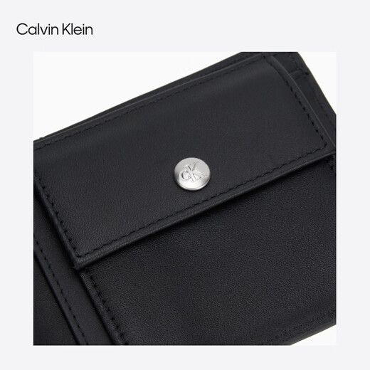 Calvin KleinJeans25 new autumn style men's business portable ck presbyopic letter full print card bag wallet gift 4D1085G UB1-Space Black One Size
