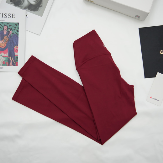 Lululemon nine-point yoga pants Align series Pilates women's high-waist fitness running sports outer trousers black M (6) 100-115Jin Jin equals 0.5 kg