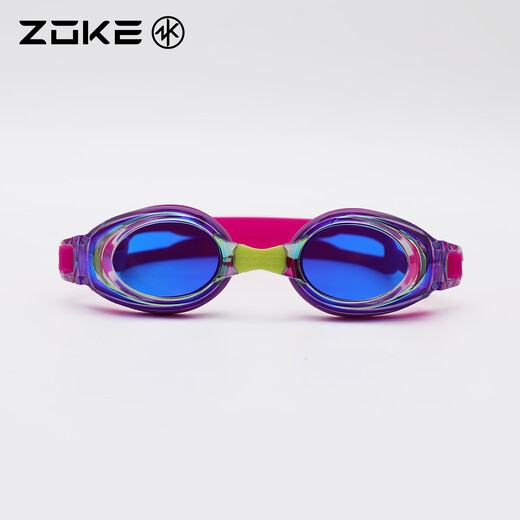 ZOKE children's electroplated swimming goggles anti-glare, anti-fog, high-definition swimming competition training youth racing 625602213-1