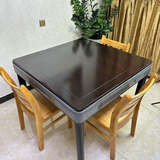 
CLCEY high temperature anti-scalding mahjong machine cover board wooden universal mahjong machine desktop board household dining table table square anti-scalding champagne color cover board 9898 cm
