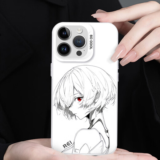 BOMENGJI 2D-Leitungsmuster Mobiltelefon Hülle Apple 16 Huawei Pura70Saber Periphere iPhone 15Promax OnePlus 1 GuU9272 Violet-Moonlight Silberkontrastfarbe iPhone 16