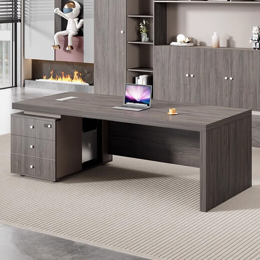 Yusong boss desk office simple modern single desk financial desk supervisor desk manager desk and chair combination 1.6*0.8 meters boss desk