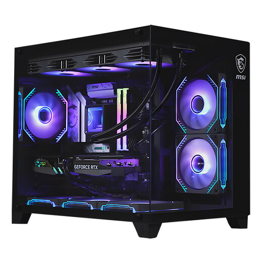 MSI Ultra 9 285K/i9 14900KF/5070Ti/5080 assembled computer complete machine design rendering game e-sports host DIY assembly machine sea view room configuration 1 14900KF box丨16G丨1TB丨No graphics card