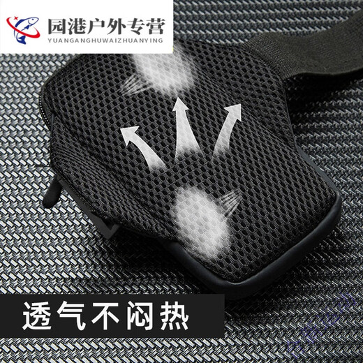 Zailu mobile phone bag arm sports arm bag mobile phone bag running equipment storage bag arm sleeve arm bag men and women arm bag blue breathable sweat-absorbent upgraded FX model
