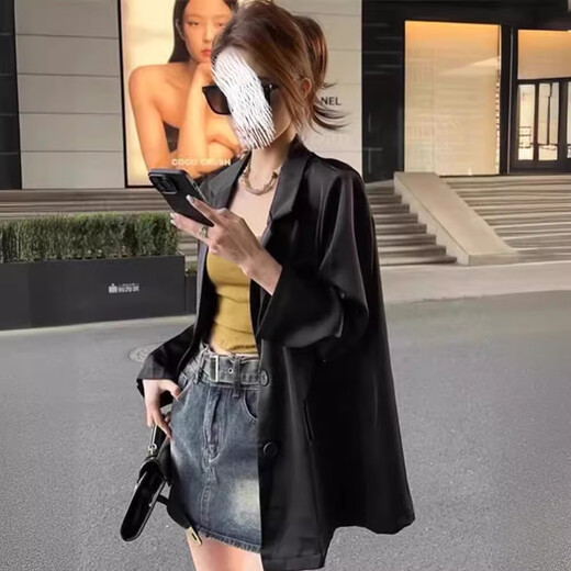 Comandante Bear Gran tamaño chaqueta de traje delgada para mujeres Summer de verano