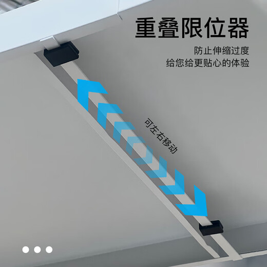 Jibaiju multi-functional kitchen storage rack microwave oven rack retractable double-layer household oven rice cooker storage rack