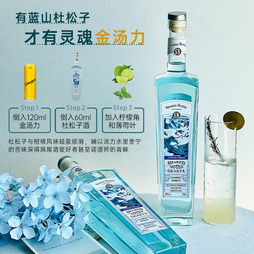 SHARED NOTES Share Notes Blue Mountain Gin 760ml GIN Wine Golden Ton Li Gin 40 Degree Cocktail Beverage Base Wine Spirits 760mL 1 Bottle Blue Mountain Gin