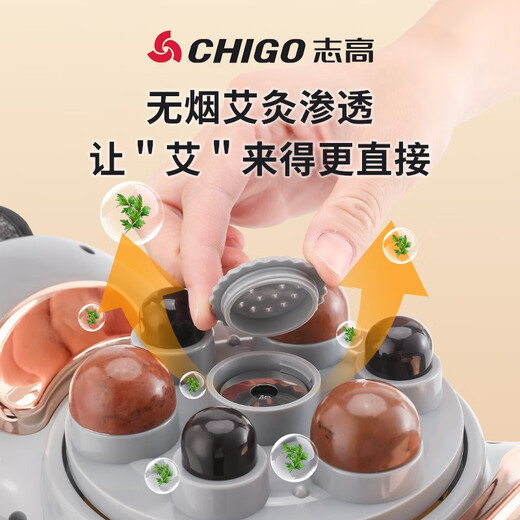 CHIGO Abdominal rubbing instrument Bianshi abdomen automatically knead and reduce belly massage device warming abdomen and promoting gastrointestinal peristalsis and stool and waist massage device give girlfriend birthday gift [plug-in model] Dabianshi abdomen rubbing + moxibustion hot compress + intelligent timing + 3-stage adjustment