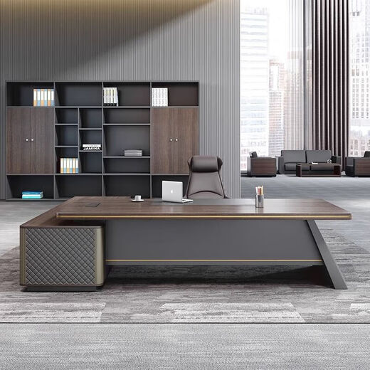 Light luxury boss desk simple modern office desk and chair combination manager president desk executive desk design desk 1.6 meters boss desk