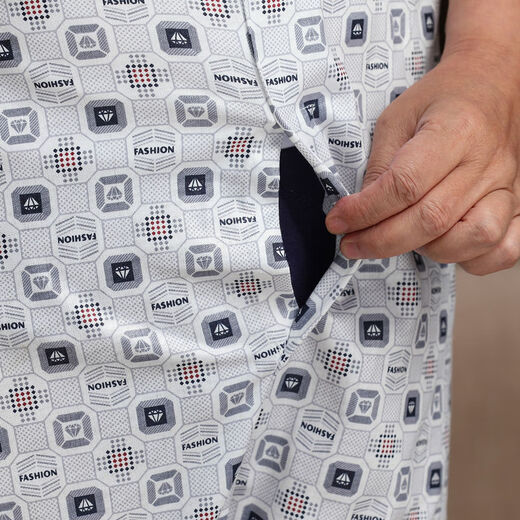 Hongtai pijamas de mediana edad y ancianos para hombres en primavera y otoño delgado papá de manga larga Old Man Cardigan Cardigan Home Relling B829 XL [recomendado 100-120Jin [Jin equivale a 0.5 kg] B
