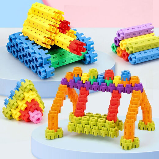Children's hexagonal brick educational toys for boys 3 to 6 years old kindergarten baby early education educational toys 300 hexagonal building blocks boxed