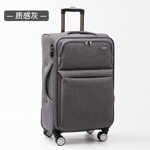 Lidu Multifunktion Oxford Stoffkoffer Trolley Hülle Universal Wheel High-End-Koffer Männliche und weibliche Studenten lila 20 Zoll