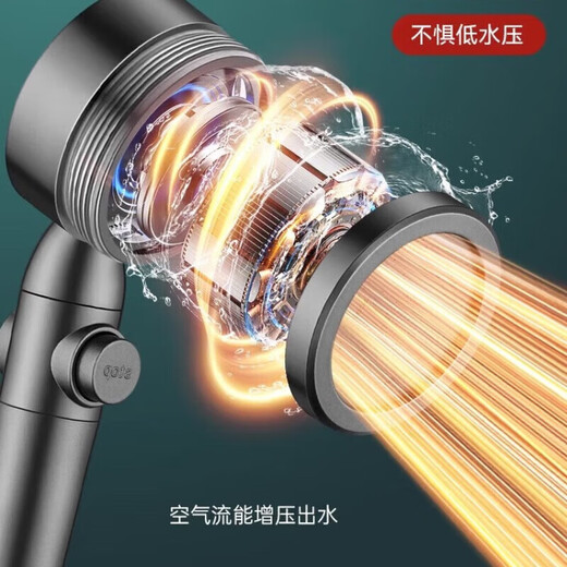 小米有品涡轮增压花洒喷头超强淋雨花晒头浴头超级加压浴室沐浴莲蓬头1047 净水美肤 原装过滤芯 6个装