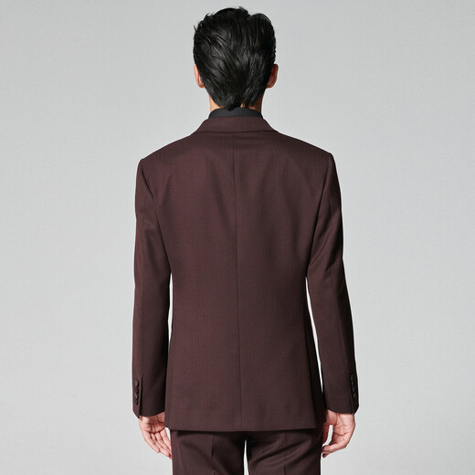 Announcement Bird Wedding Series The same style as Wu Lei star Suit suit Men's fashionable formal suit as a gift for men Chinese Valentine's Day Purple texture 48 A (175/96) / Please note the waist or pants