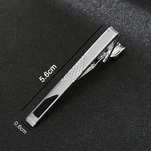 Giselun public tie clip tie clip men's formal wear silver fashion simple Korean style metal collar clip business professional insurance tie clip gold blue diamond