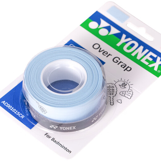 YONEX尤尼克斯羽毛球手胶防滑吸汗时尚卡通AC001015CR冰蓝1盒3条装