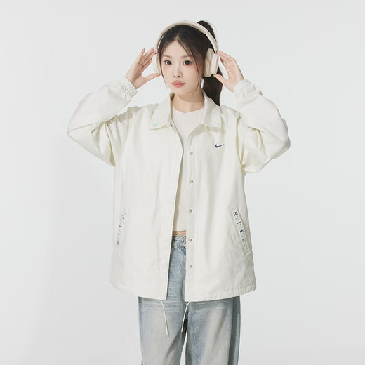 
Nike (NIKE) Women's Clothing 2025 New Summer Sportswear Fashion Outdoor Windproof Jacket Casual Fitness Training Woven Jacket IH9274-047 2XL