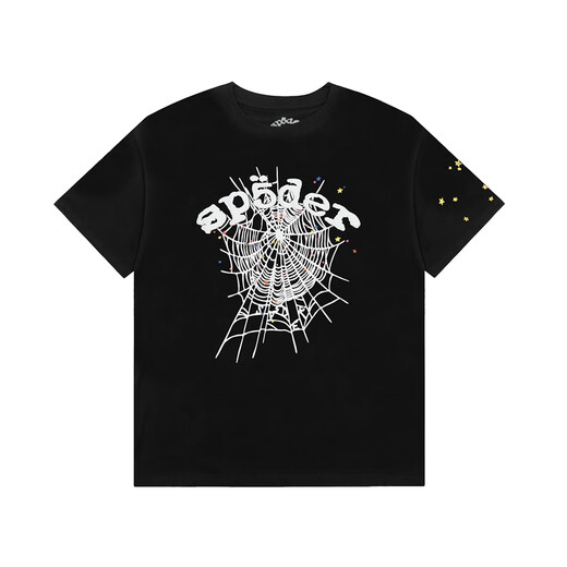 Ziweiqi meishi spider-web pareja impresa camiseta de manga corta verano s733 brown s
