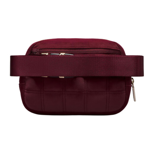 lululemon Everywhere 1L zipper opening and closing polyester polyester fiber waist bag regular couples with same style wine red